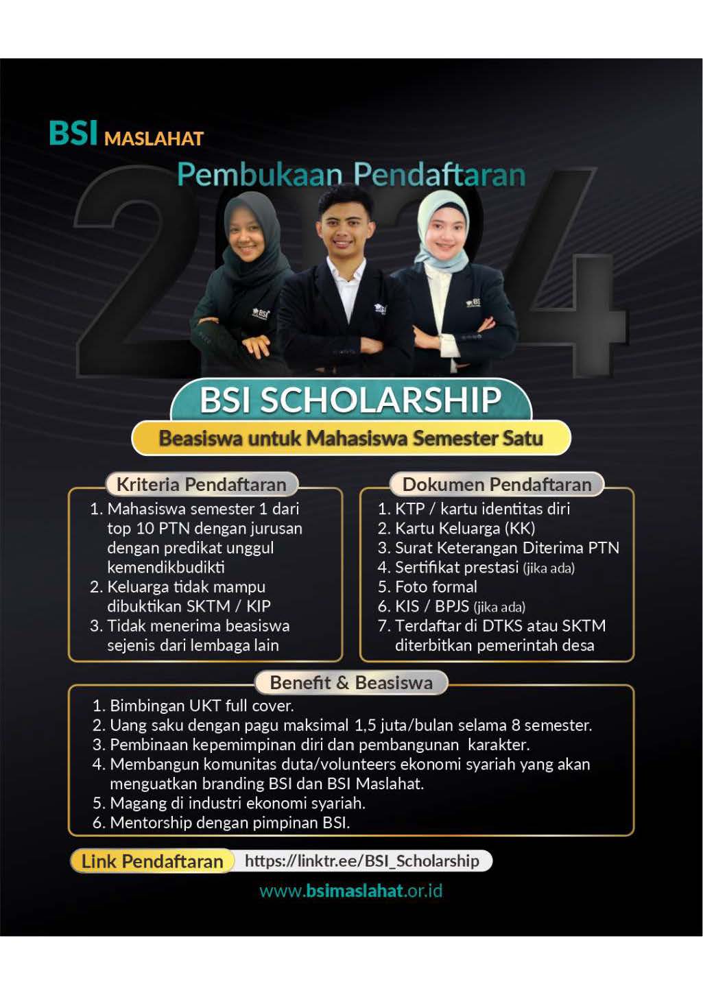 TAWARAN BEASISWA BSI: SKEMA DHUAFA - Biro Akademik Dan Kemahasiswaan